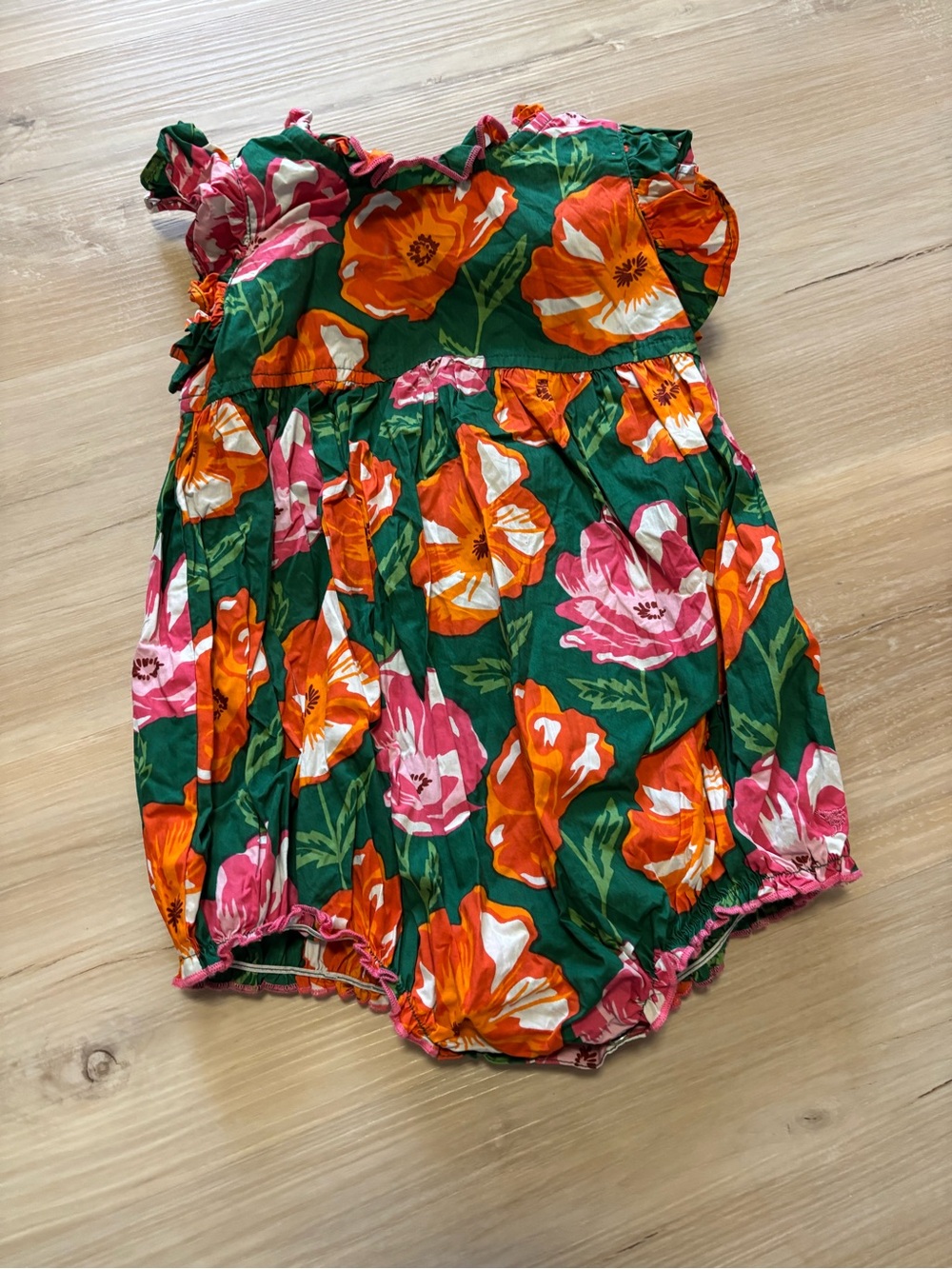 Pink chicken floral bubble